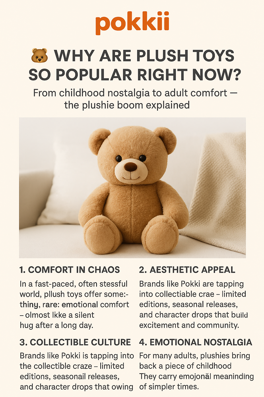 🧸 Why Are Plush Toys So Popular Right Now?