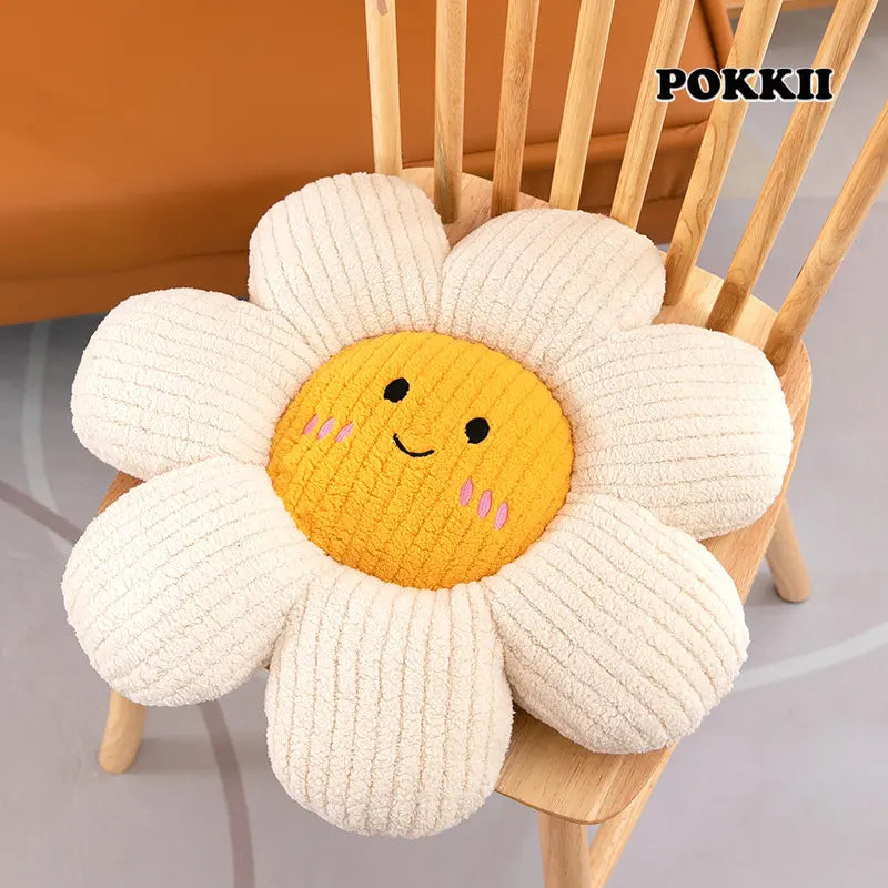 Petal Plush Cushion – Soft Flower-Shaped Seat & Pillow - POKKII