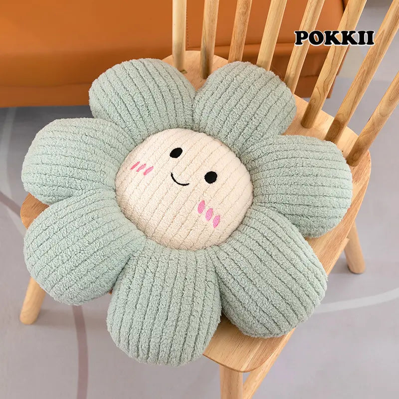 Petal Plush Cushion – Soft Flower-Shaped Seat & Pillow - POKKII