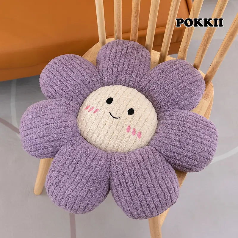 Petal Plush Cushion – Soft Flower-Shaped Seat & Pillow - POKKII