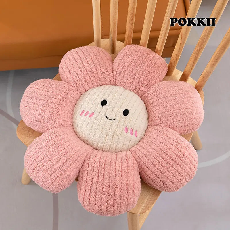 Petal Plush Cushion – Soft Flower-Shaped Seat & Pillow - POKKII
