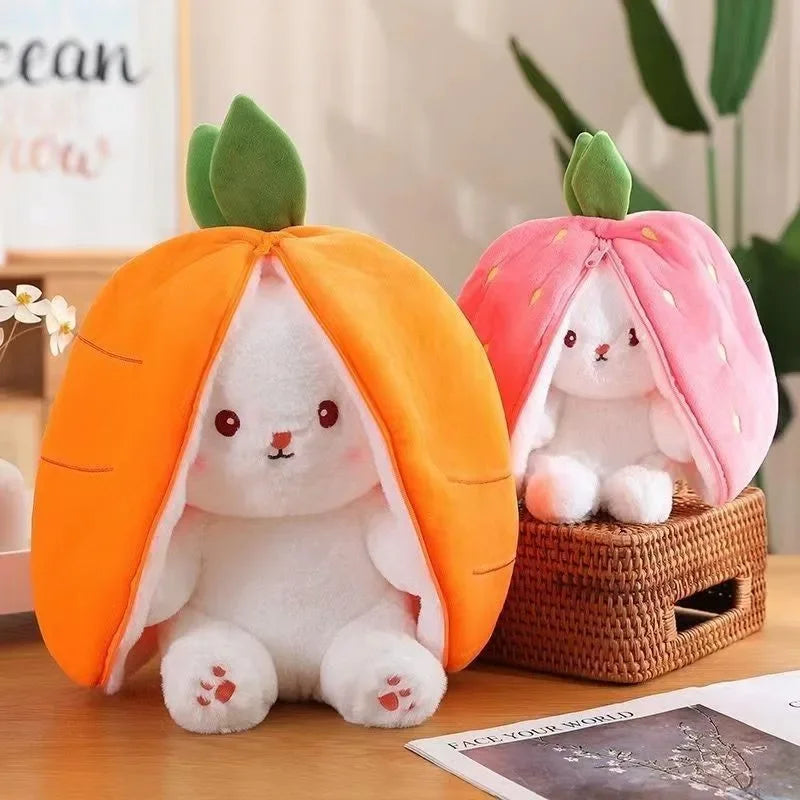 Cute Strawberry Carrot Rabbit Plush Doll