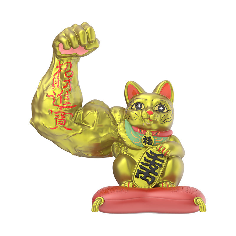 Fortune Maneki-Neko "Mighty Cat Series" Blind Box Figure - Toptoy