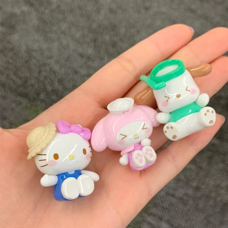 Sanrio Family "MINI Swimming Ring Series" Blind Bag Moe Bits Figure - Toptoy