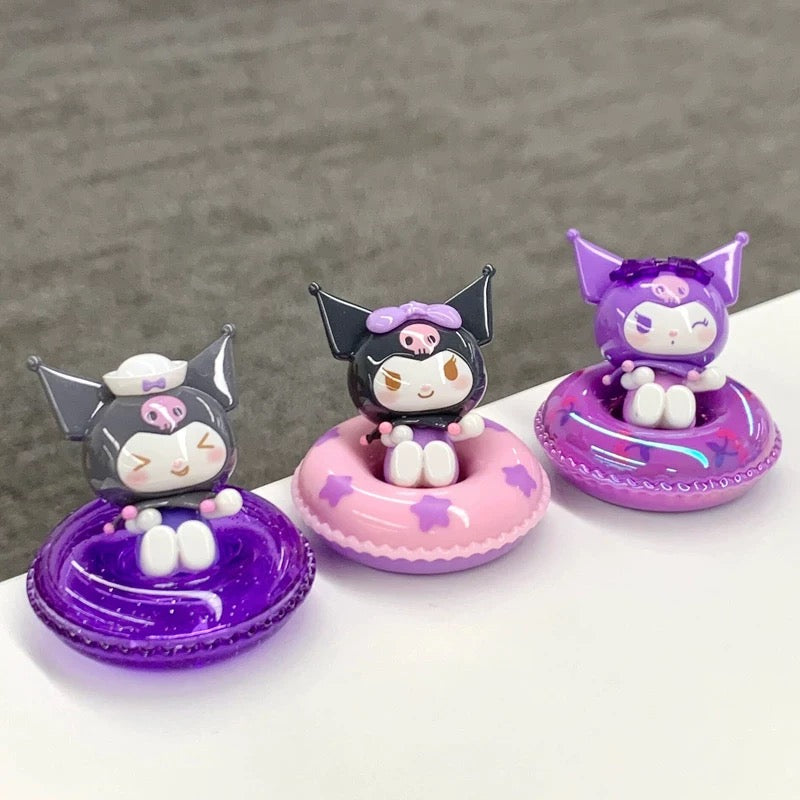 Sanrio Family "MINI Swimming Ring Series" Blind Bag Moe Bits Figure - Toptoy
