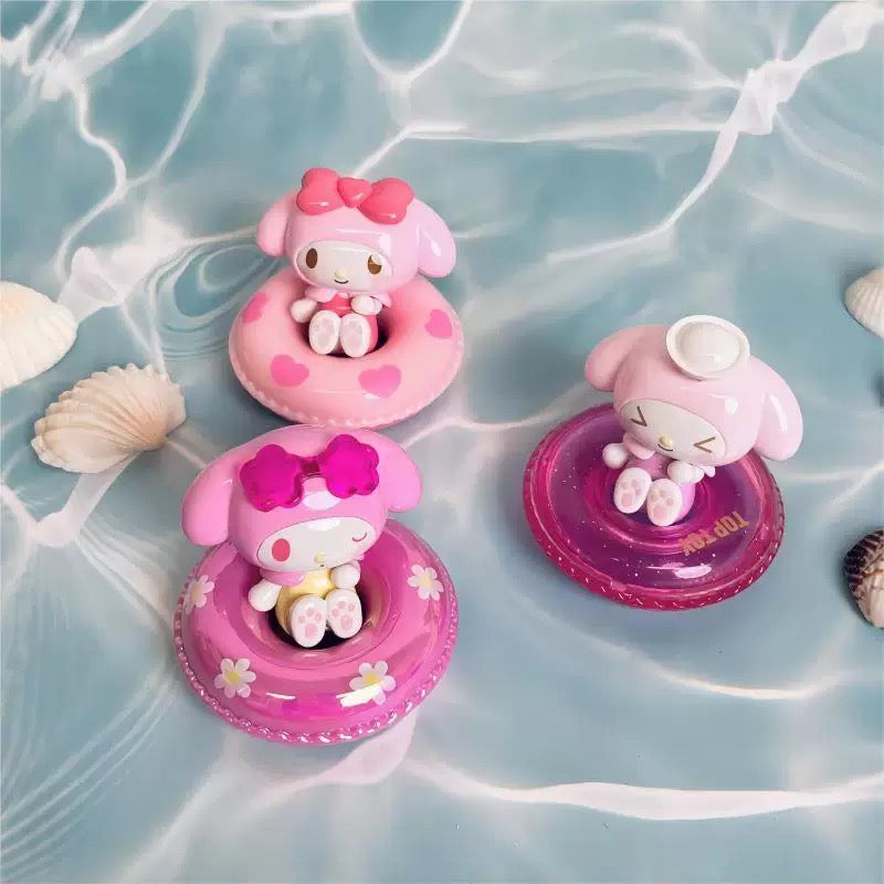 Sanrio Family "MINI Swimming Ring Series" Blind Bag Moe Bits Figure - Toptoy