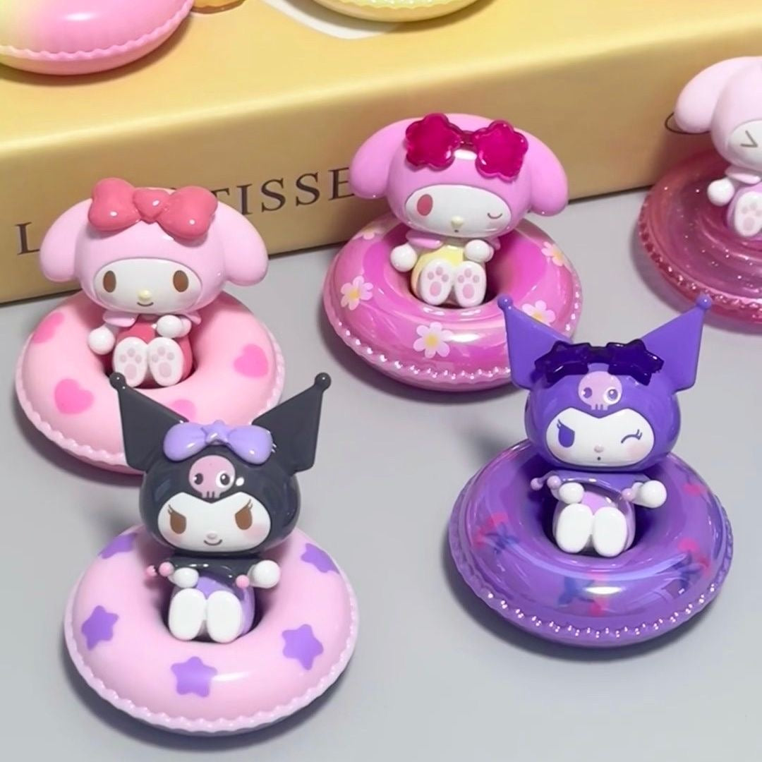 Sanrio Family "MINI Swimming Ring Series" Blind Bag Moe Bits Figure - Toptoy