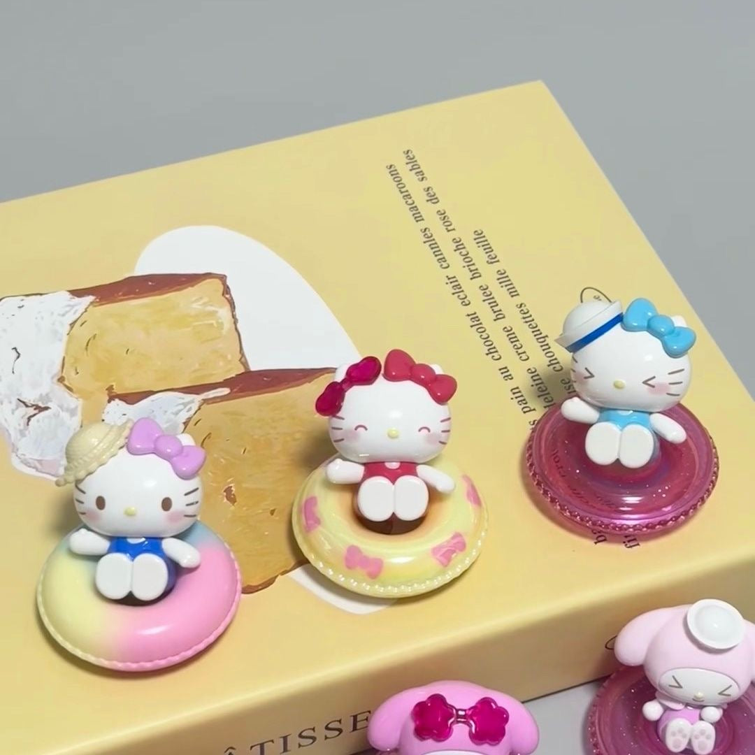 Sanrio Family "MINI Swimming Ring Series" Blind Bag Moe Bits Figure - Toptoy