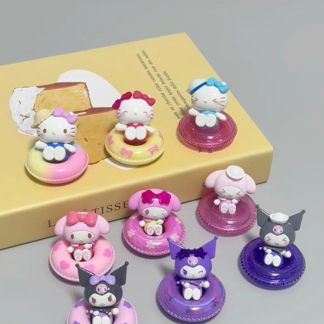 Sanrio Family "MINI Swimming Ring Series" Blind Bag Moe Bits Figure - Toptoy