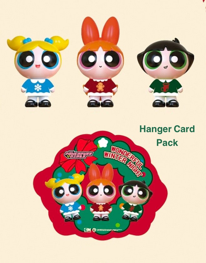 POWERPUFF GIRLS Wonderful Winter Night Series Figure Hanger Card Pack