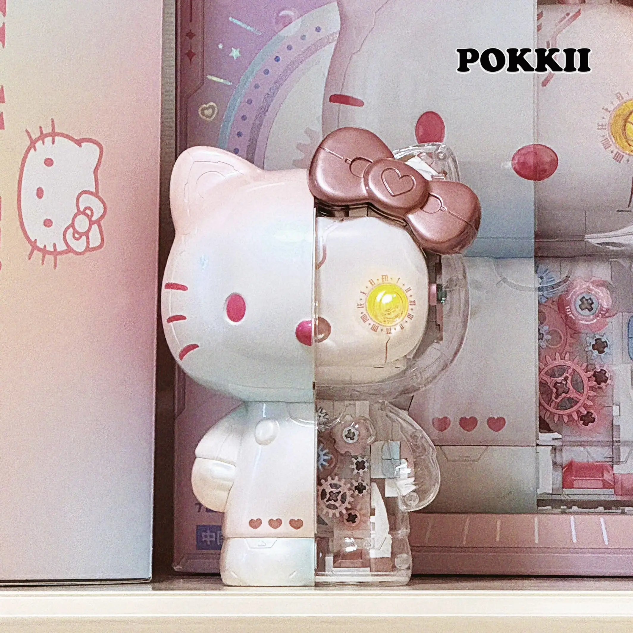 HELLO KITTY Colored Building Blocks Set Big Figure 400pcs - POKKII
