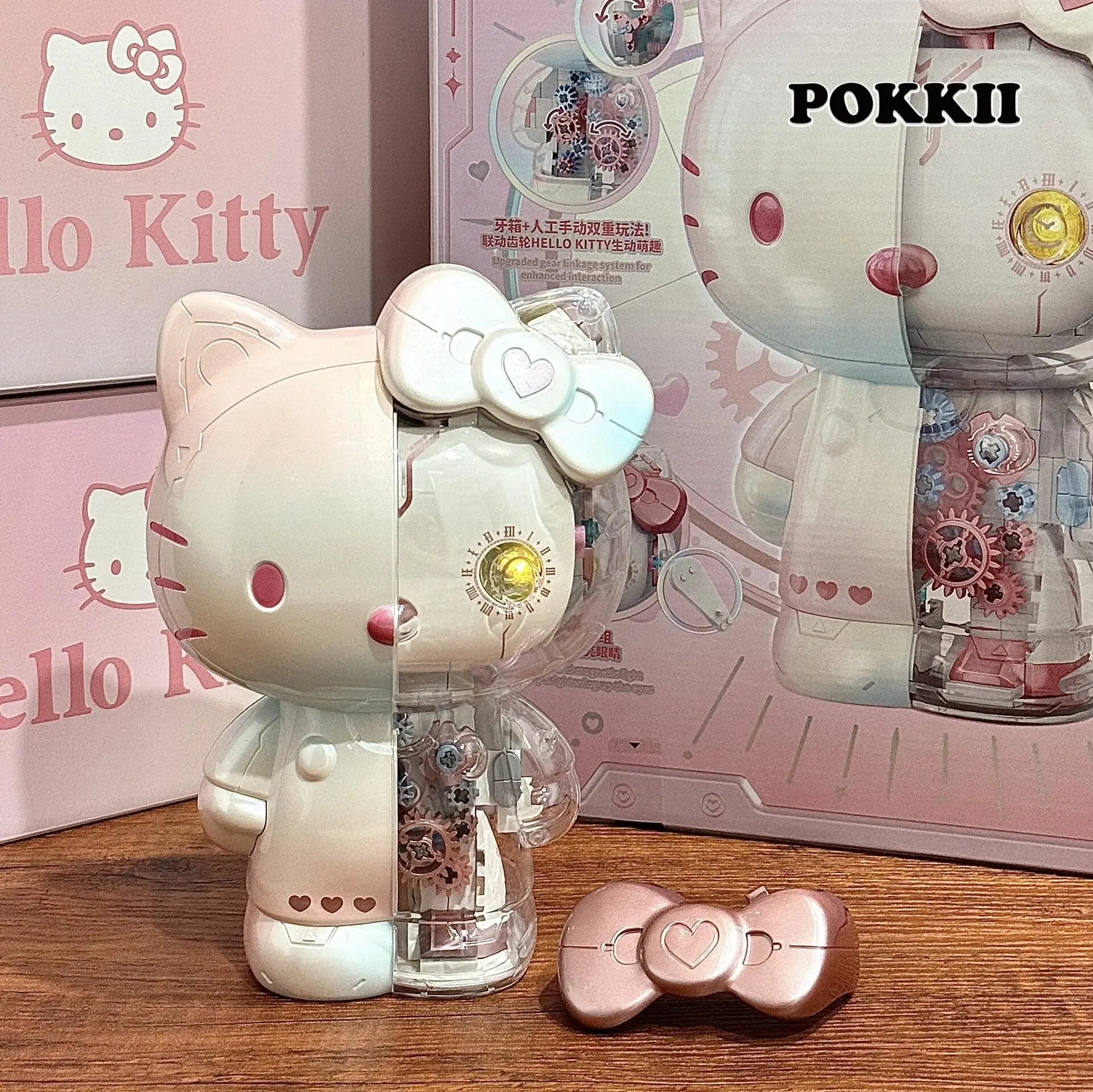 HELLO KITTY Colored Building Blocks Set Big Figure 400pcs - POKKII