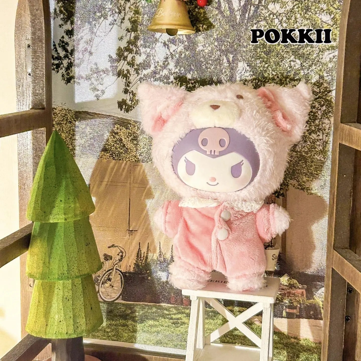 KUROMI Peach Berry Theme Vinyl Plush Doll