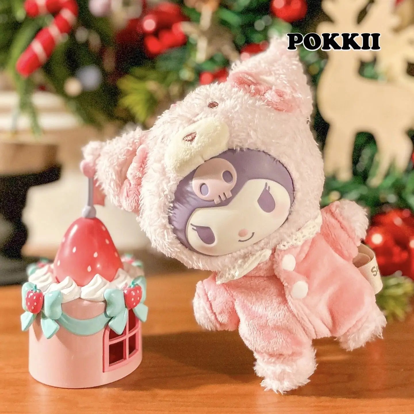 KUROMI Peach Berry Theme Vinyl Plush Doll