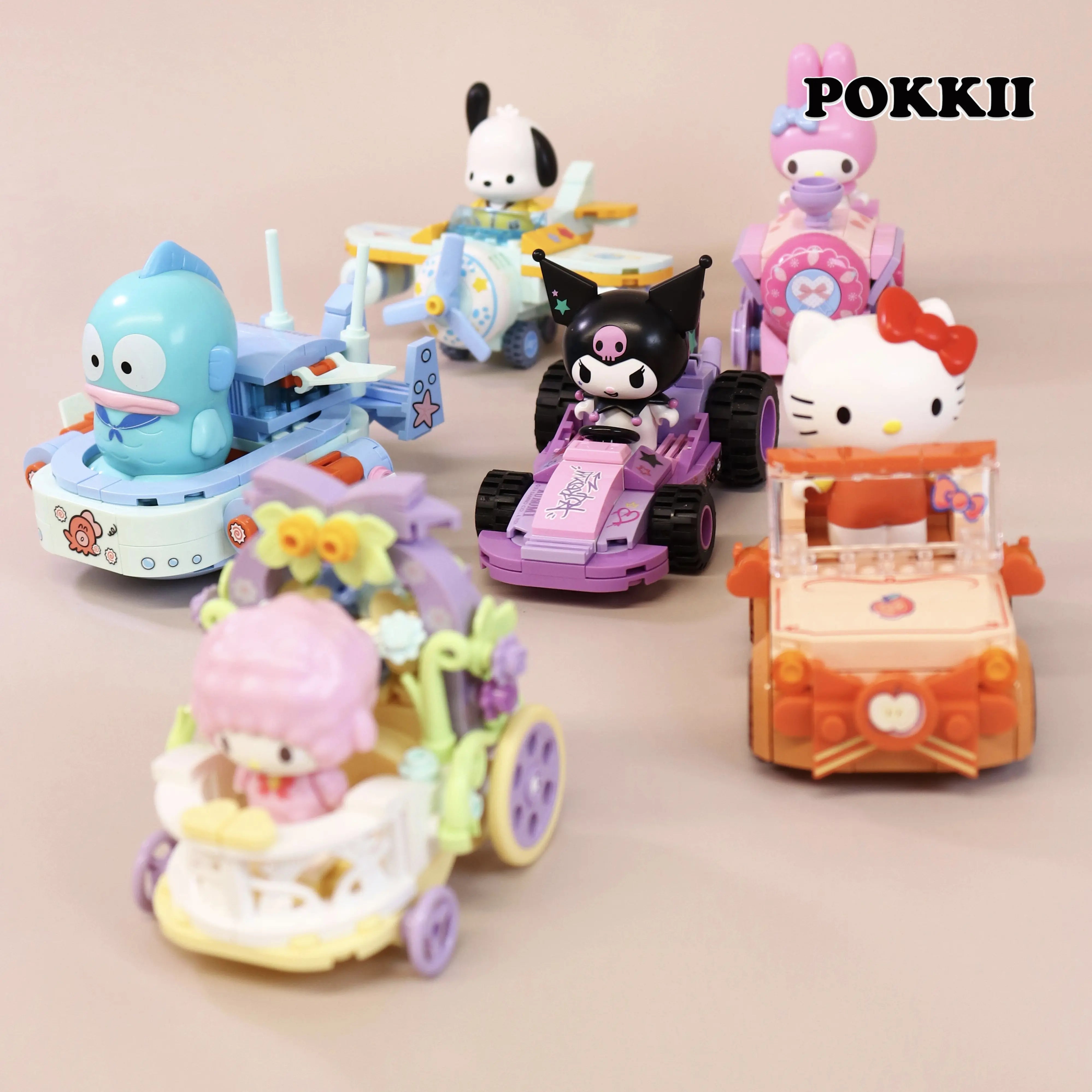 Sanrio Characters "Miniature Car" Series Blind Box Blocks - POKKII