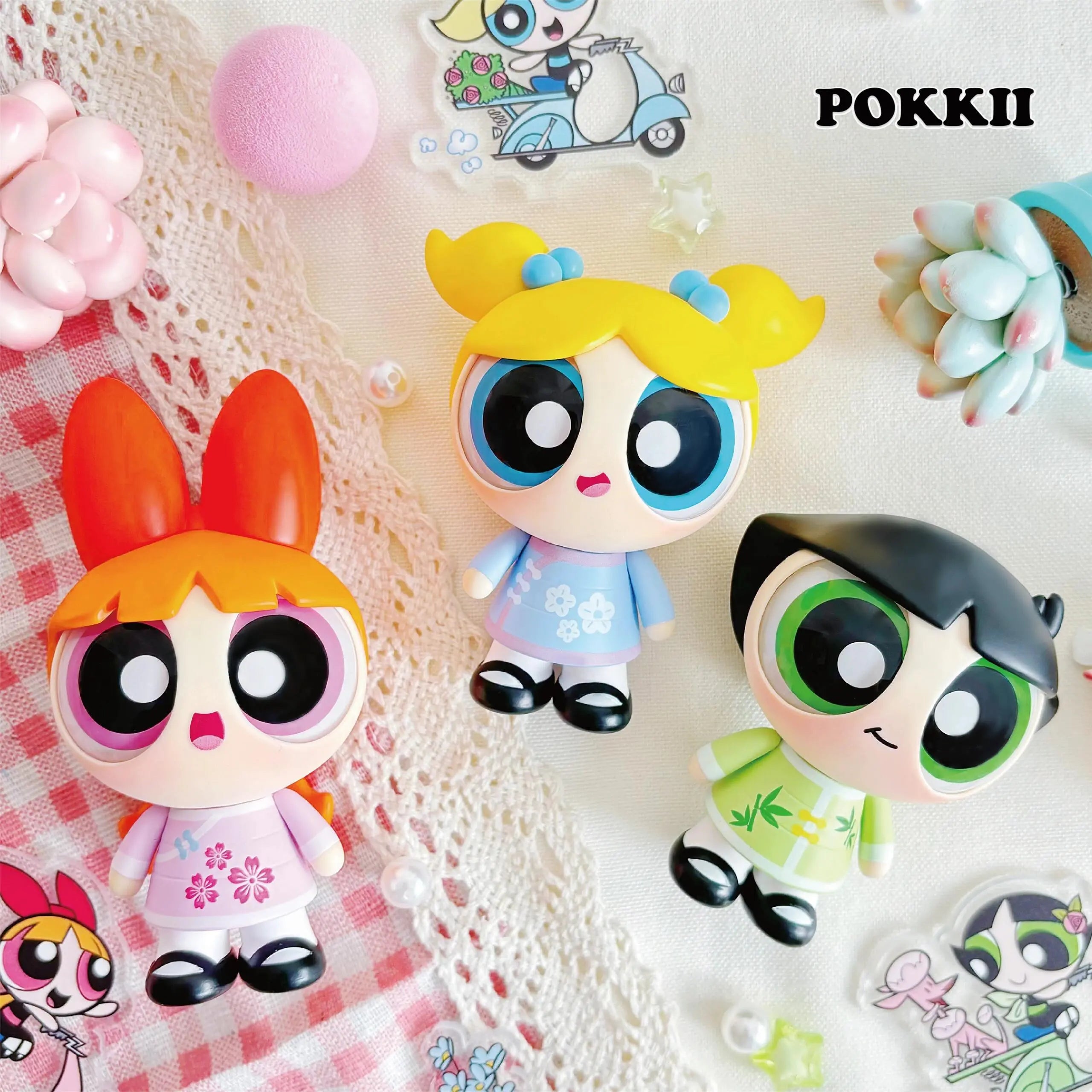 POWERPUFF GIRLS "Spring Overtrue" Series Figures Hanger Card Pack - POKKII