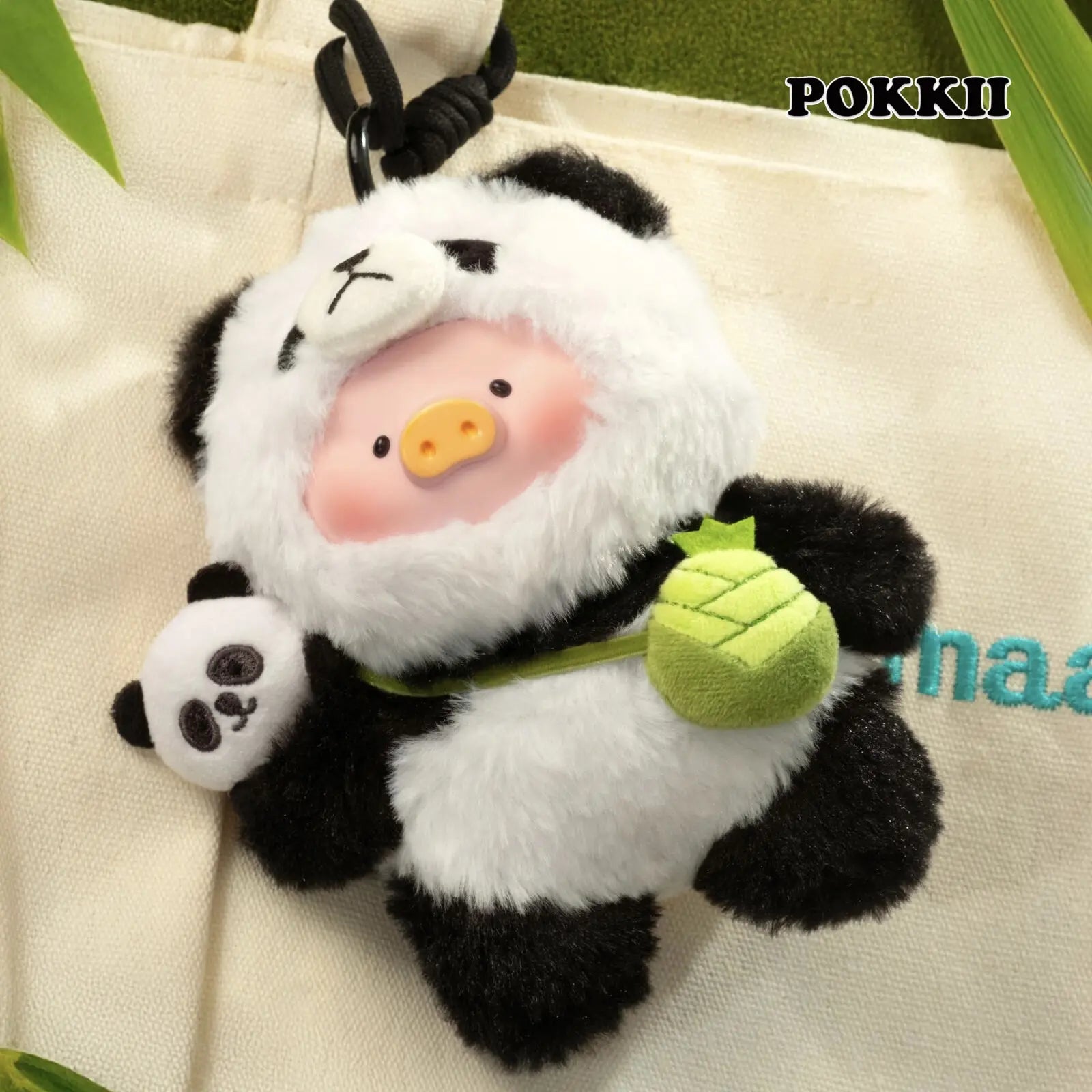 LULU THE PIGGY – Panda Caretaker Vinyl Plush Pendant