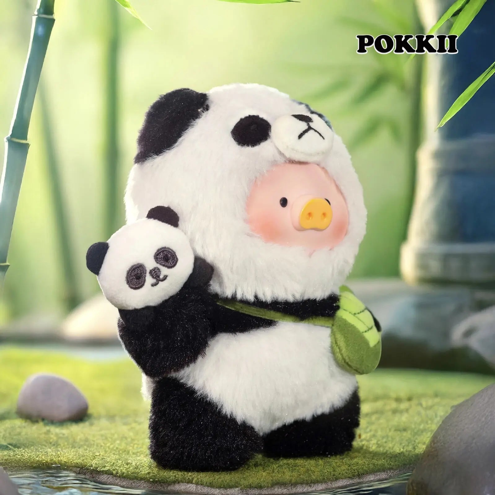 LULU THE PIGGY – Panda Caretaker Vinyl Plush Pendant