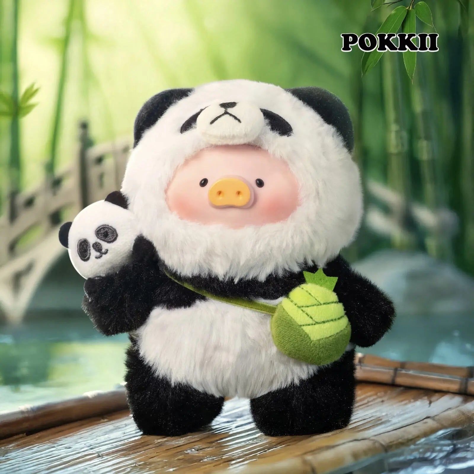 LULU THE PIGGY – Panda Caretaker Vinyl Plush Pendant
