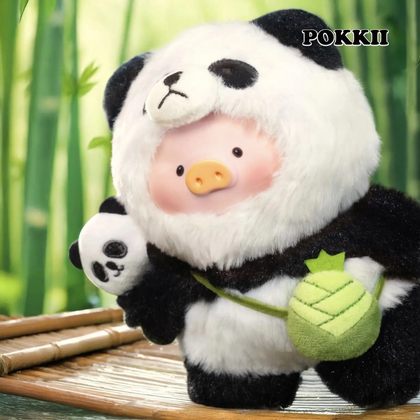 LULU THE PIGGY – Panda Caretaker Vinyl Plush Pendant