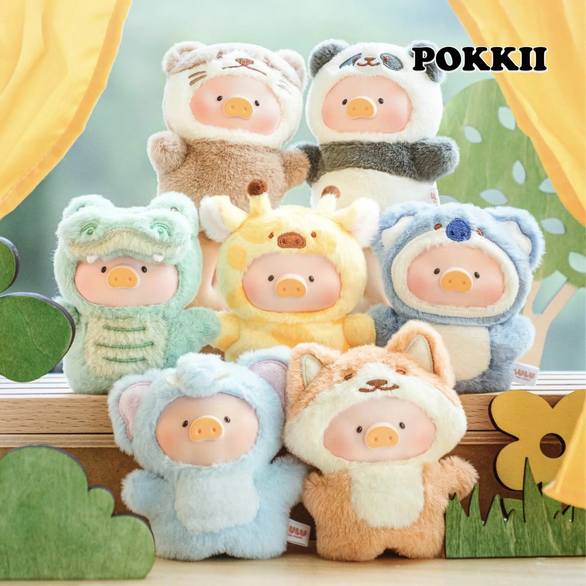 LULU THE PIGGY "Animal Party Puppet Show" Series Plush Blind Box - POKKII