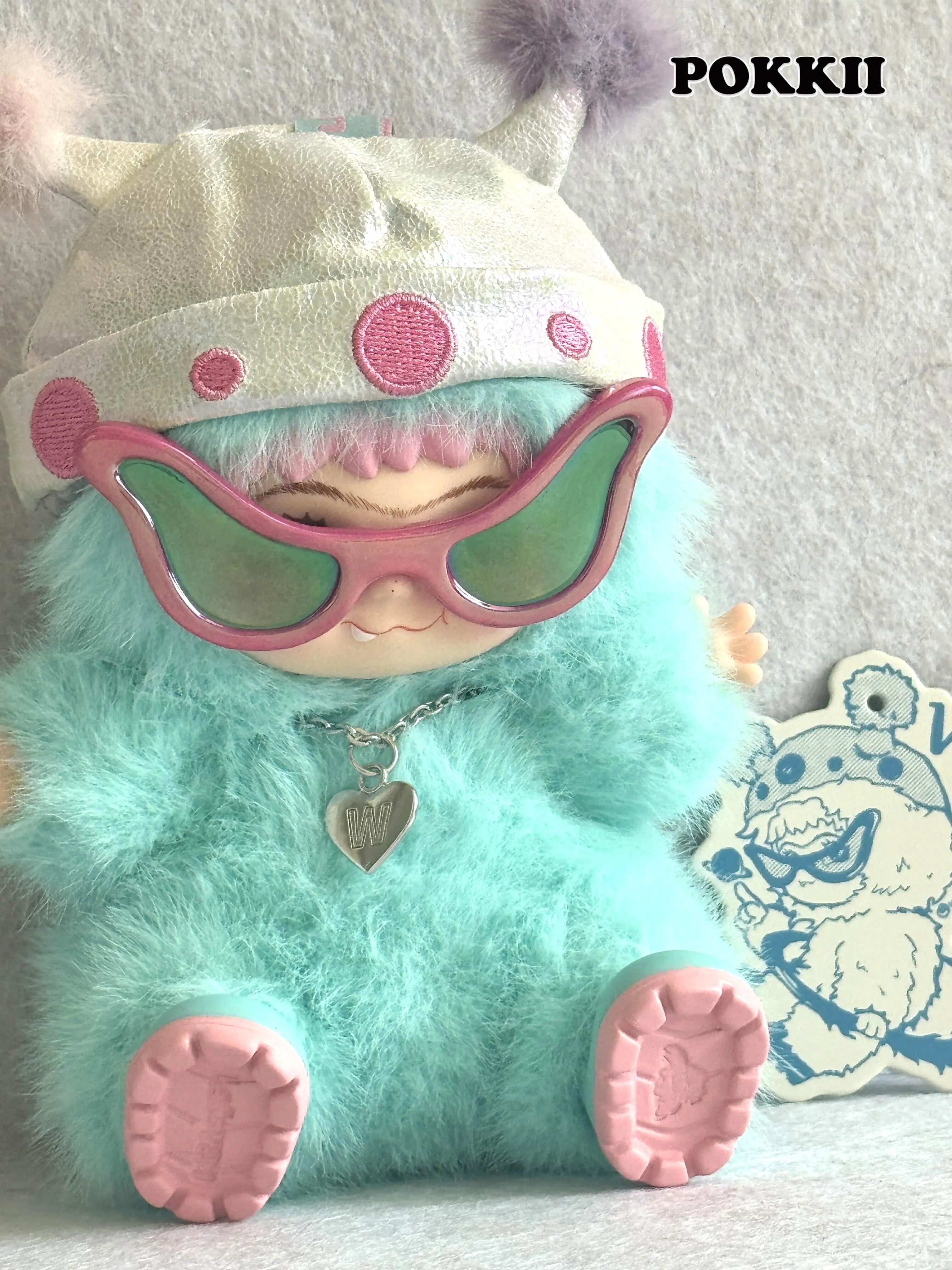 Wakuku V1 "Fuzzy Trendy Fun Party" Series Plush Blind Box - POKKII
