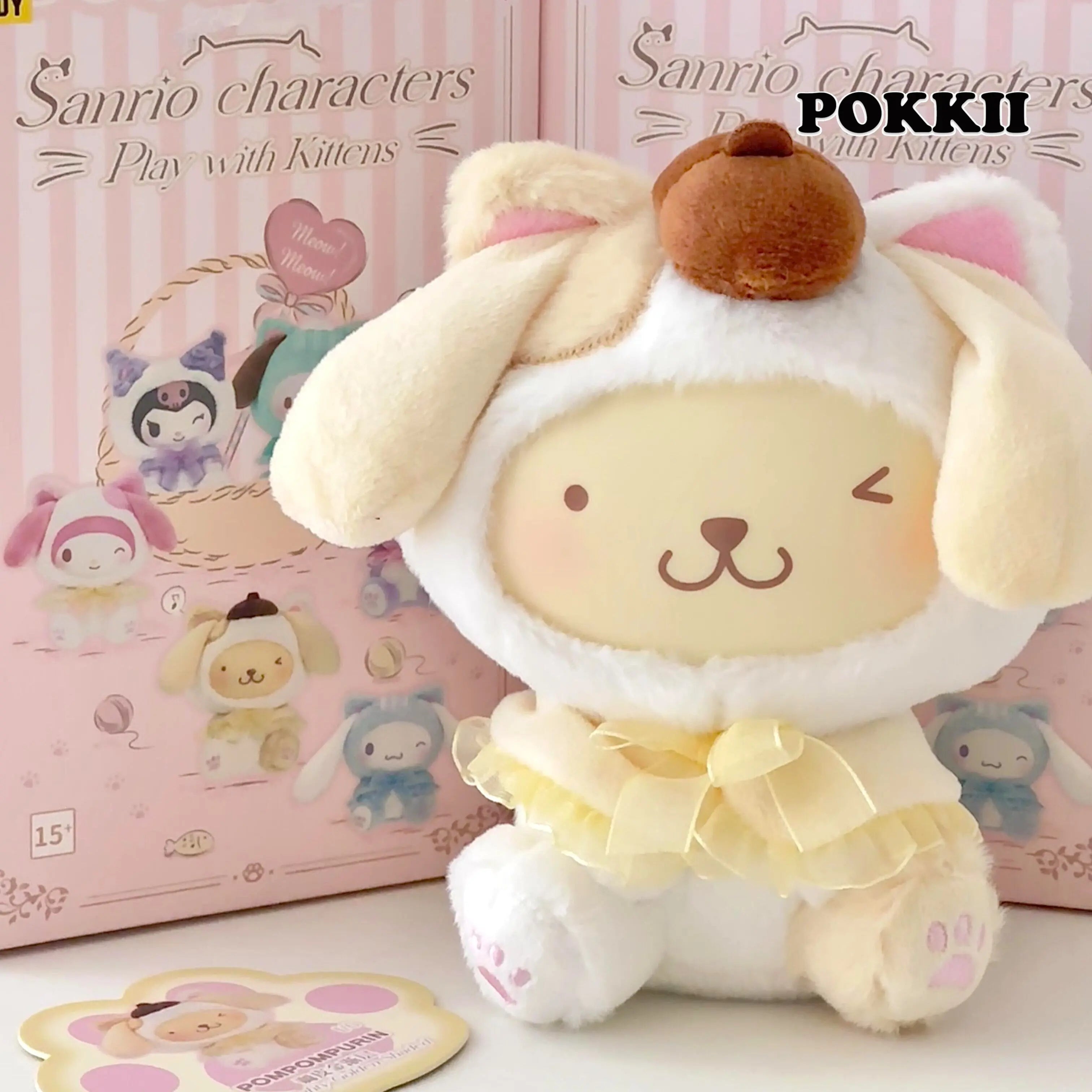 Sanrio Characters "Play With Kittens" Series Plush Blind Box - POKKII