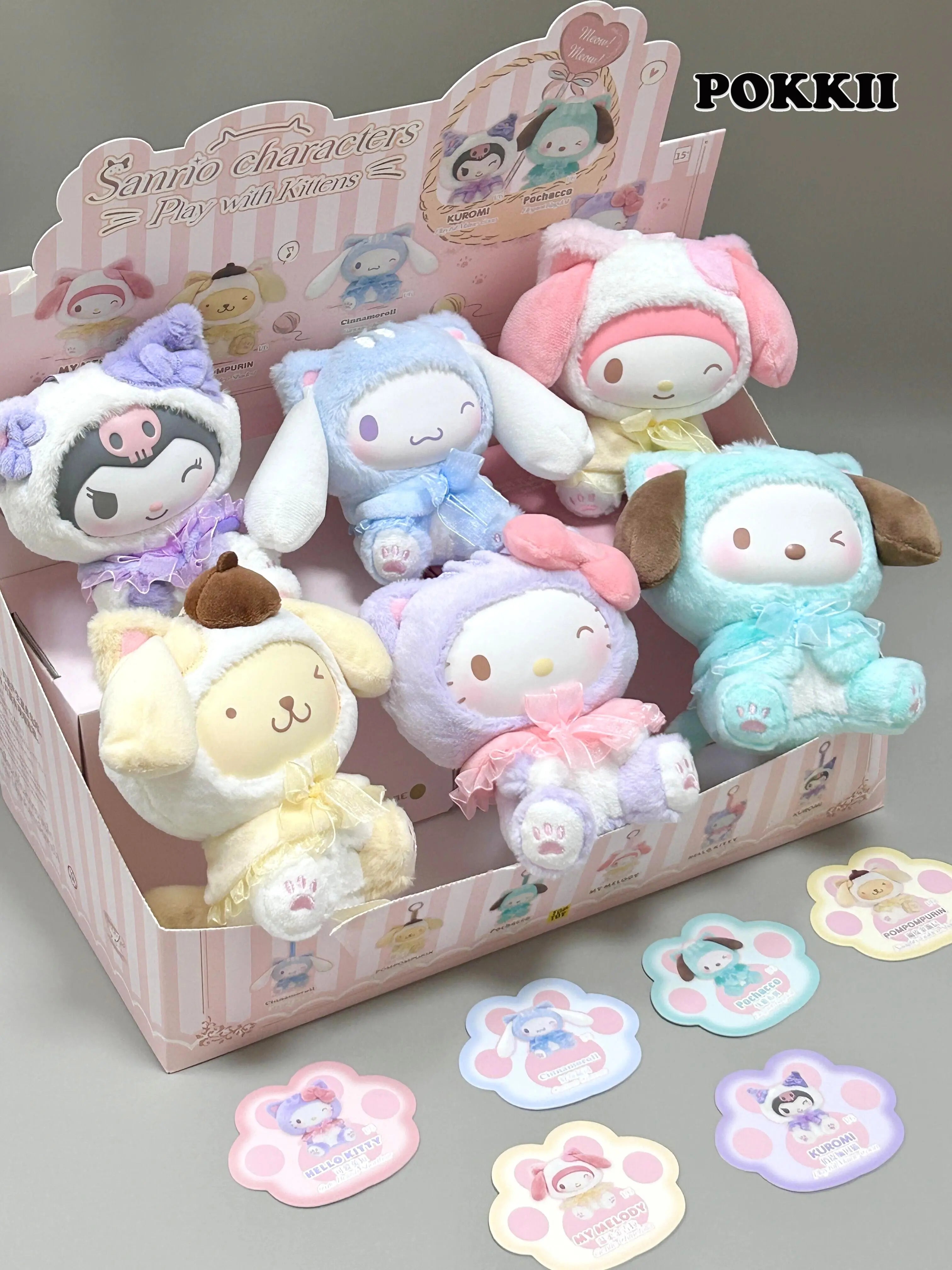 Sanrio Characters "Play With Kittens" Series Plush Blind Box - POKKII