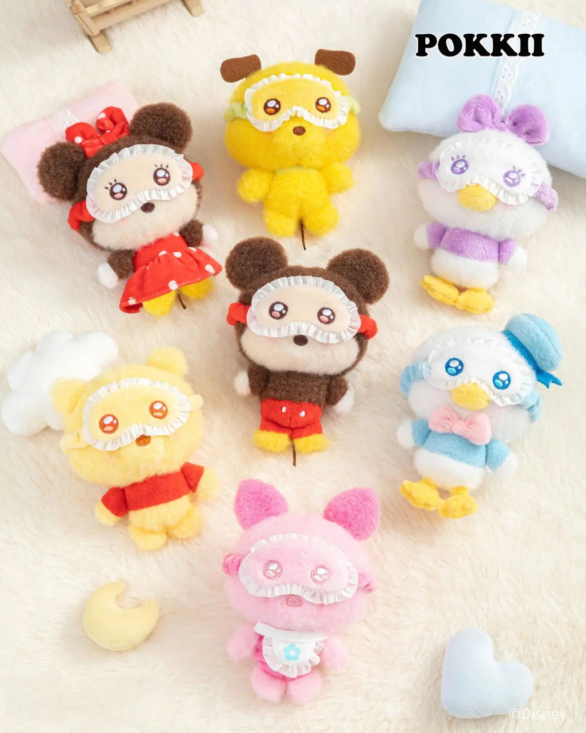 Disney "Squinting Sleepwear" Series Blind Box Plush Pendant - POKKII