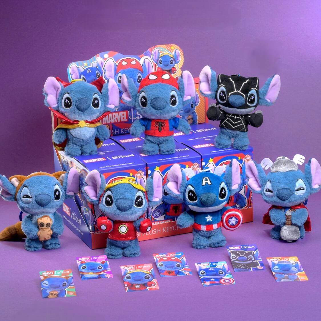 Stitch x Marvel COSBI Plush Pendant Blind Box - POKKII