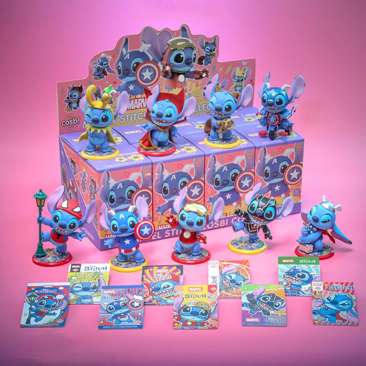 Stitch & Marvel COSBI Series Blind Box FIgures - POKKII