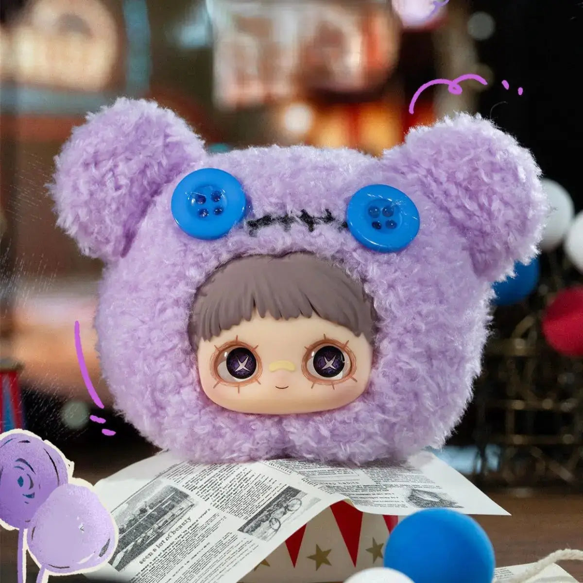 Maymei "Crazy Circus" Series Blind Box Plush Pendant
