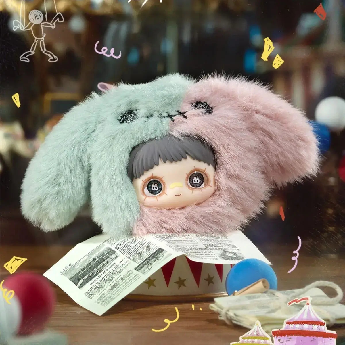 Maymei "Crazy Circus" Series Blind Box Plush Pendant