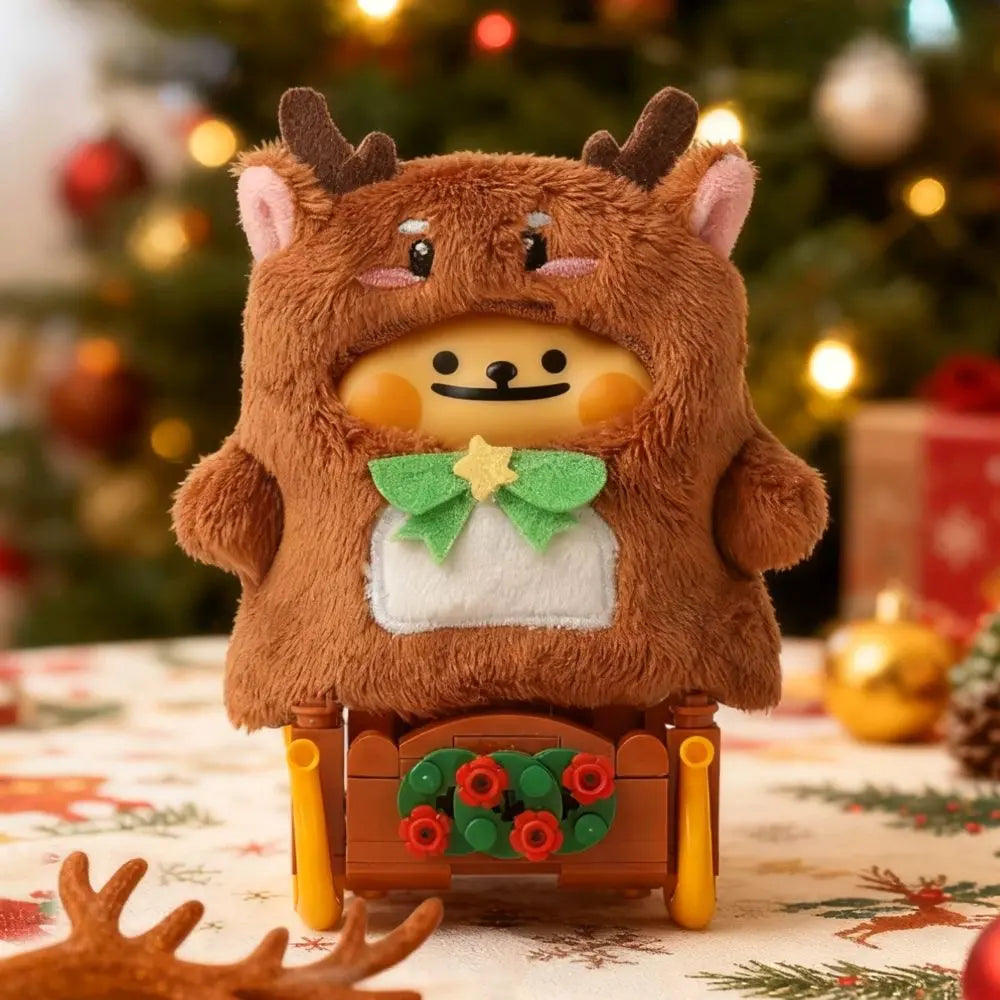 Bearisbug - Winter Train Series Plush & Brick Combo Blind Box - POKKII