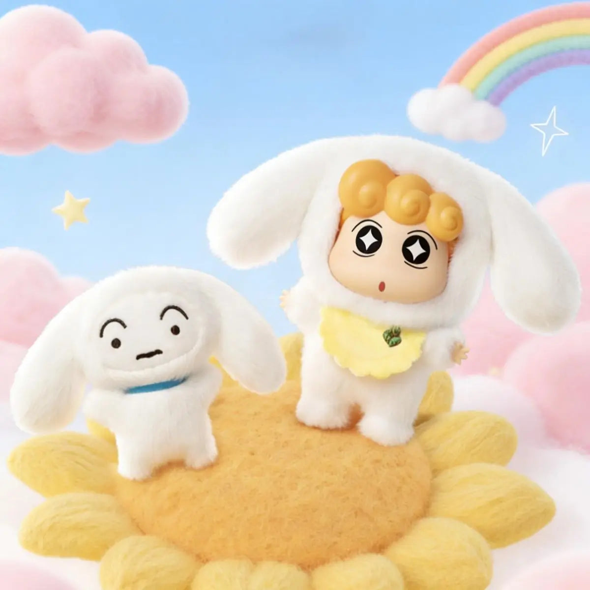Cinnamoroll x CRAYON SHINCHAN - Amusement Dreamland Series Blind Box Plush - POKKII