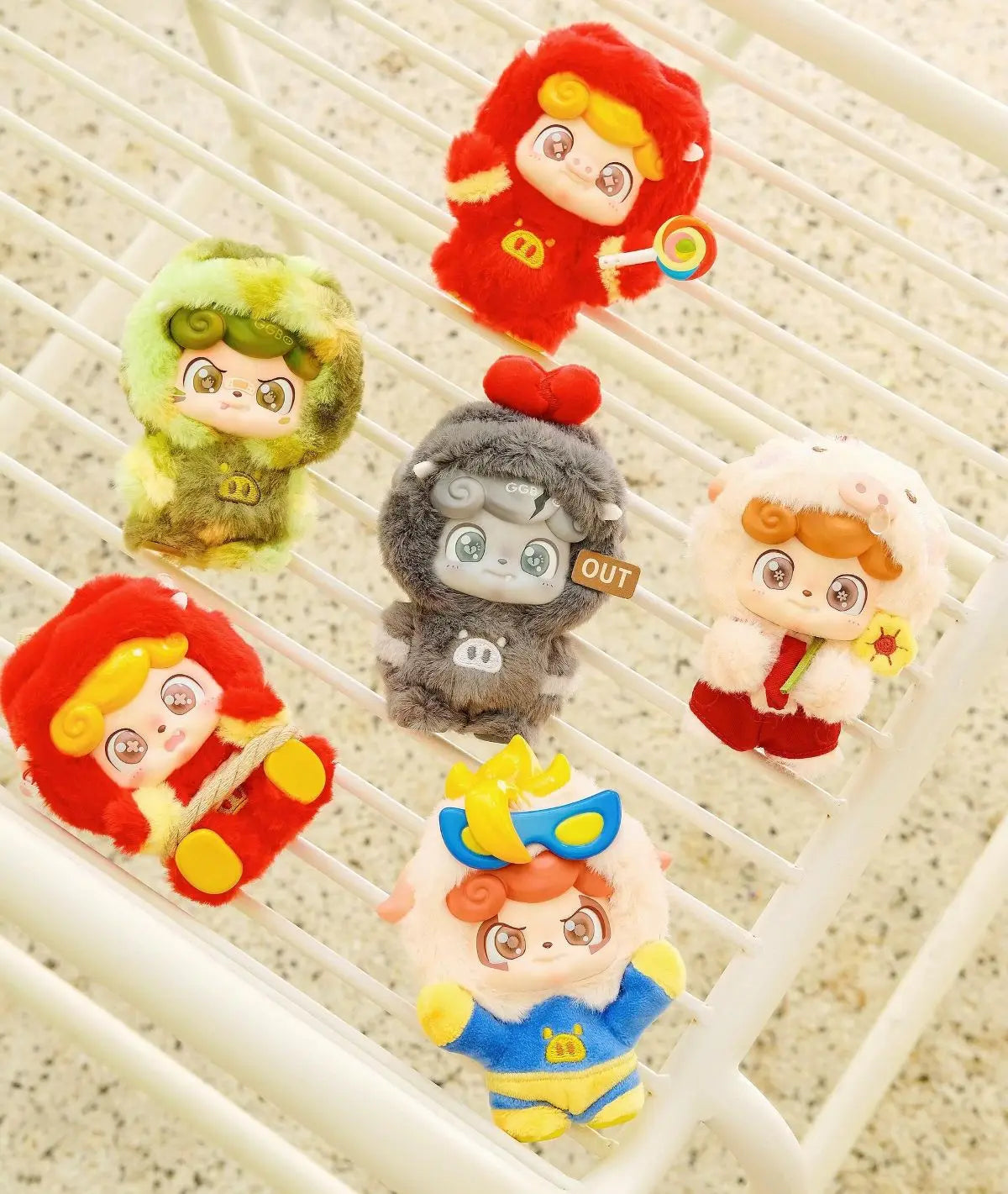 Q.Kid x GG Bond - Super Bro Series Blind Box Plush Pendant