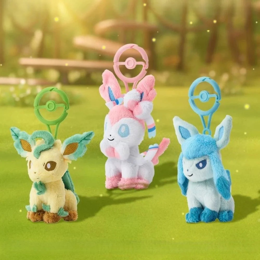 Pokémon - Eevee Series Plush Doll Poké Ball Keychain - POKKII