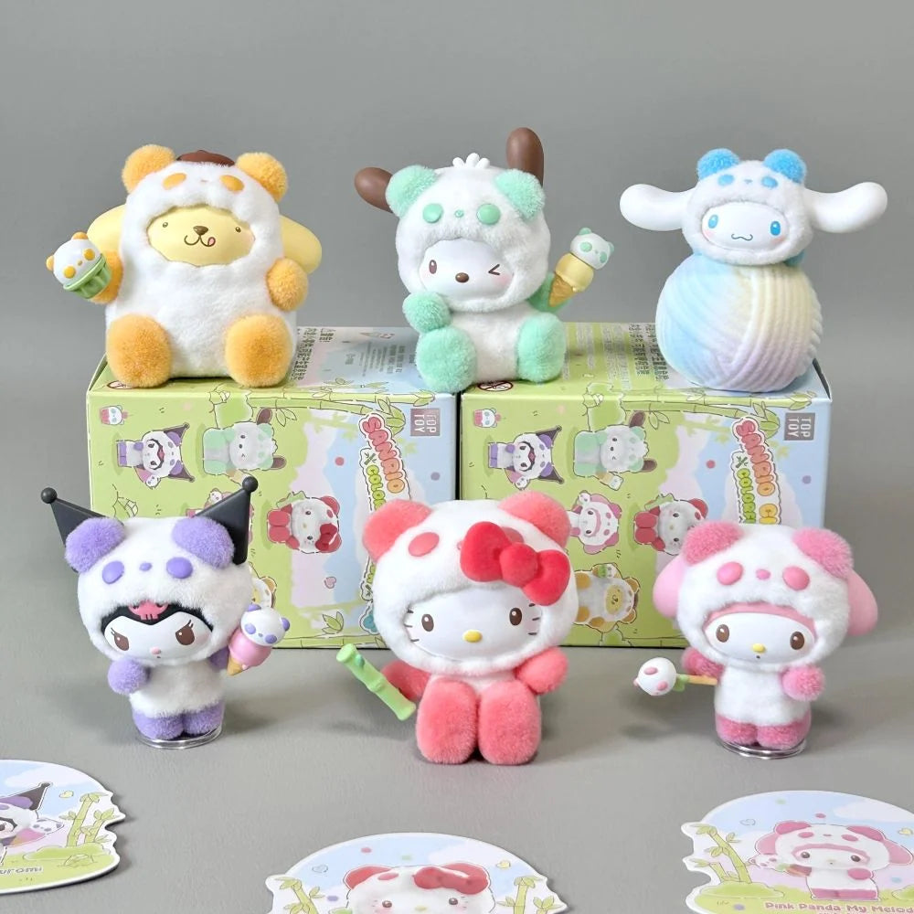 Sanrio Characters - Colorful Panda Series Blind Box Figures