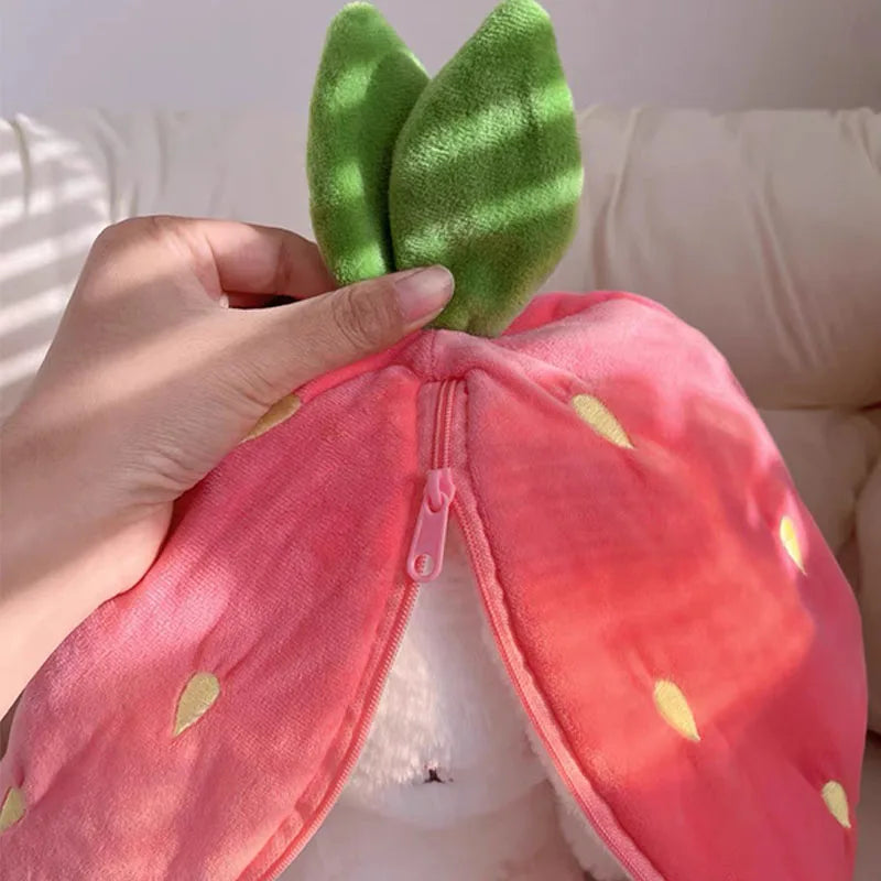 Cute Strawberry Carrot Rabbit Plush Doll