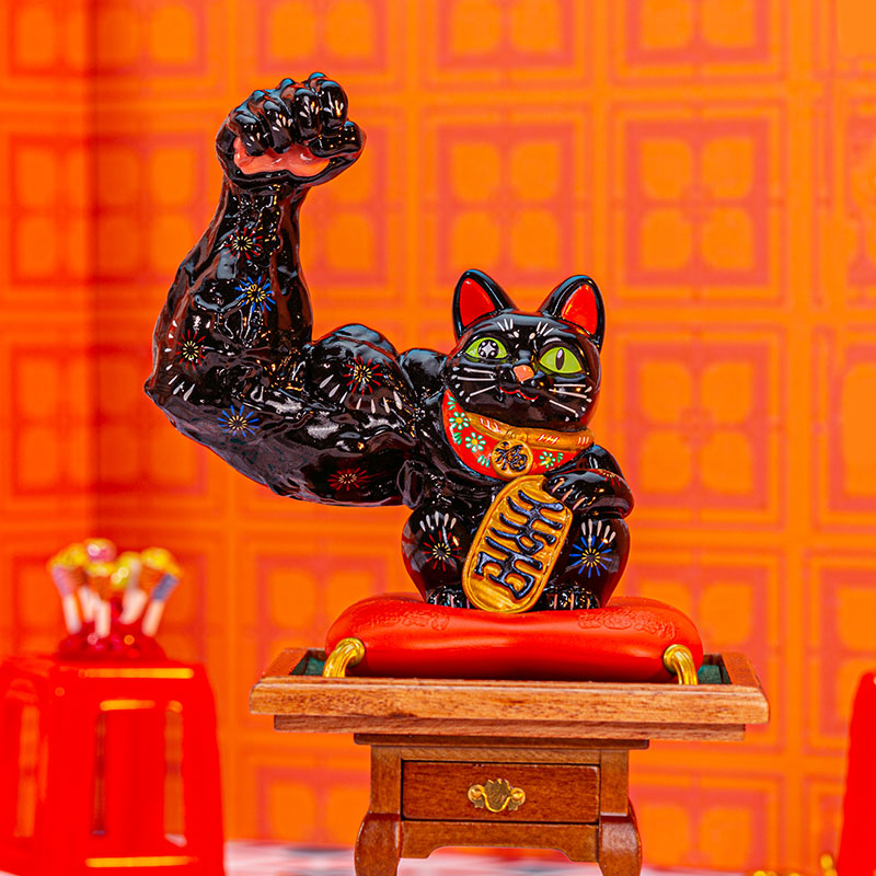 Fortune Maneki-Neko "Mighty Cat Series" Blind Box Figure - Toptoy