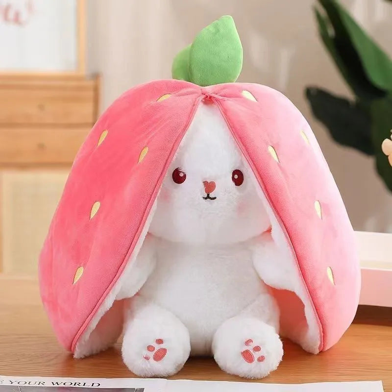 Cute Strawberry Carrot Rabbit Plush Doll