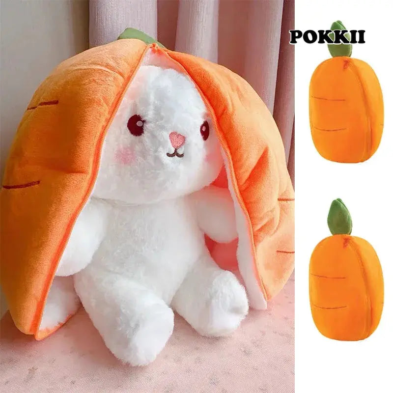 Cute Strawberry Carrot Rabbit Plush Doll - POKKII