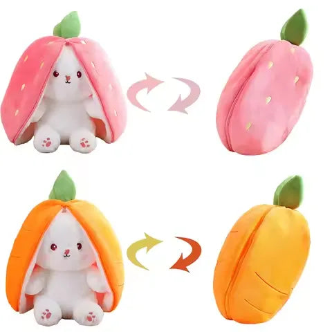 Cute Strawberry Carrot Rabbit Plush Doll
