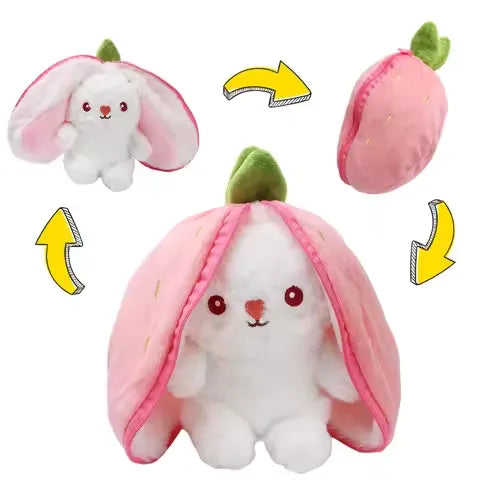 Cute Strawberry Carrot Rabbit Plush Doll