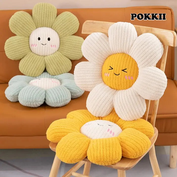 Petal Plush Cushion – Soft Flower-Shaped Seat & Pillow - POKKII