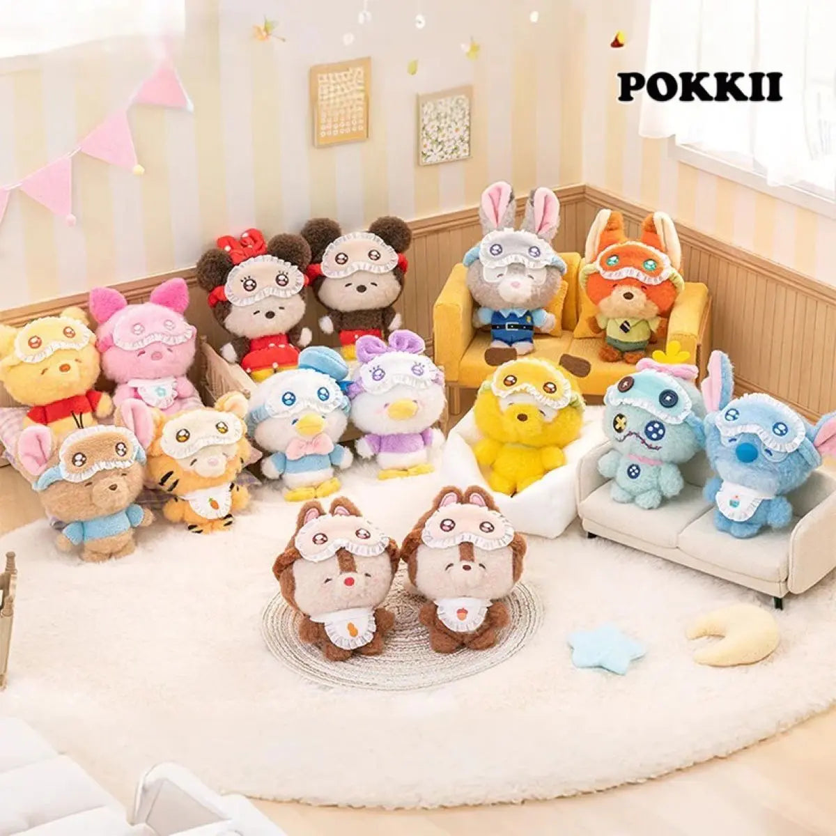 Disney "Squinting Sleepwear" Series Blind Box Plush Pendant - POKKII
