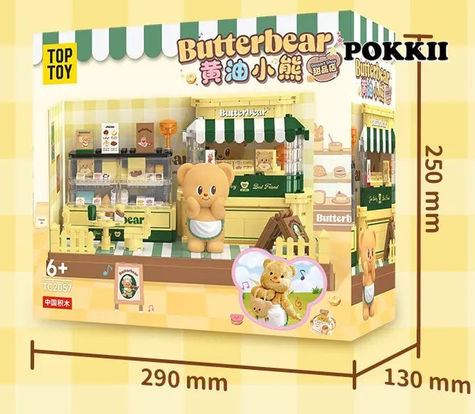 Butter Bear "Dessert Shop" Series Building Kit 460Pcs - POKKII