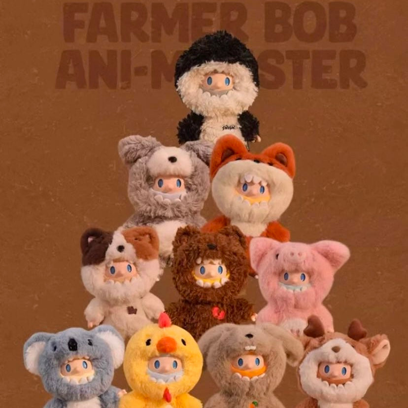 FARMER BOB "Ani-Monster Series" Blind Box Vinyl Plush - Toptoy