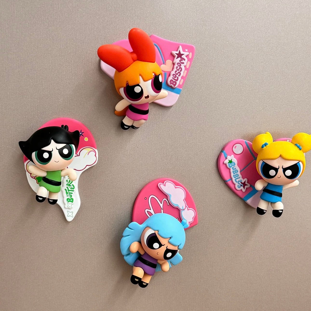 Powerpuff Girls Combinable Fridge Magnets Blind Box - Toptoy