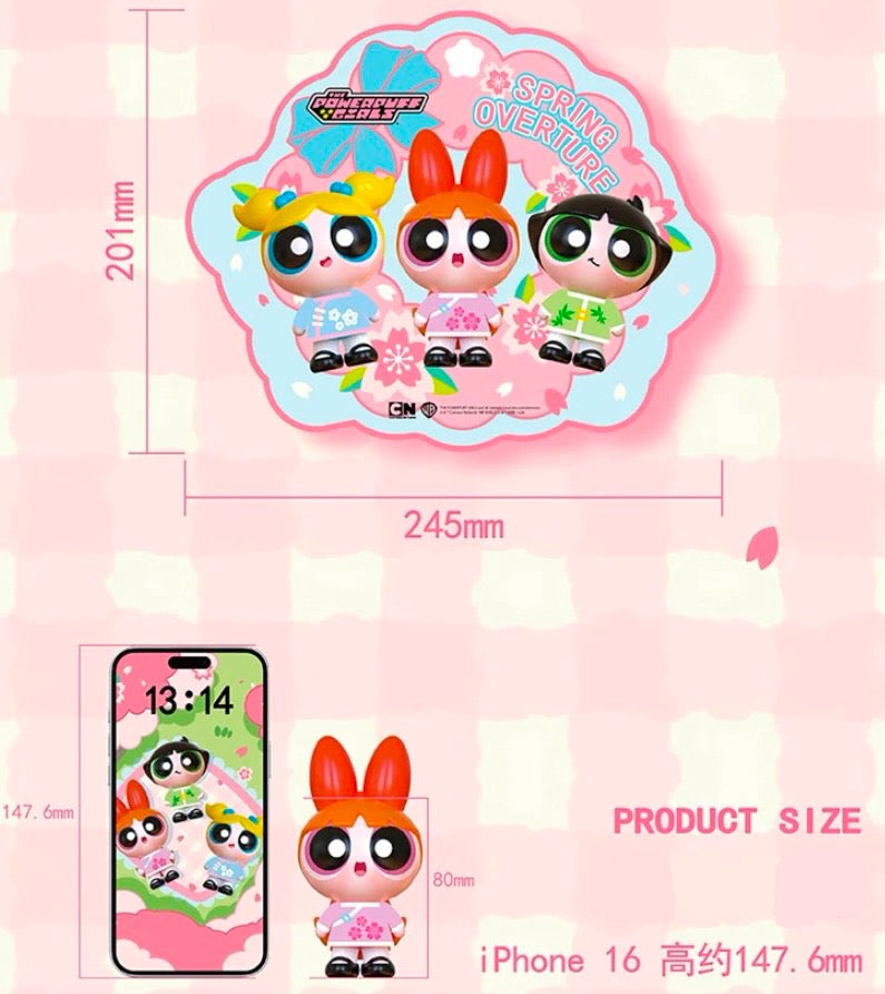 Powerpuff Girls Spring&Winter Themes Figures - Hanger Card Pack - Toptoy